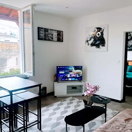 T2 Centre-Ville Avec Fibre Internet 4 Pers Confort & Emplacement Ideal Lejlighed Marmande
